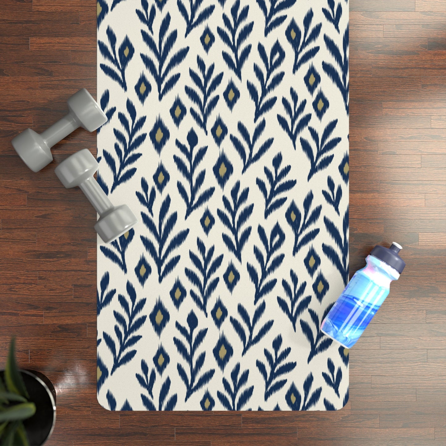 Yoga Mat | Blue & Gold | Laurel