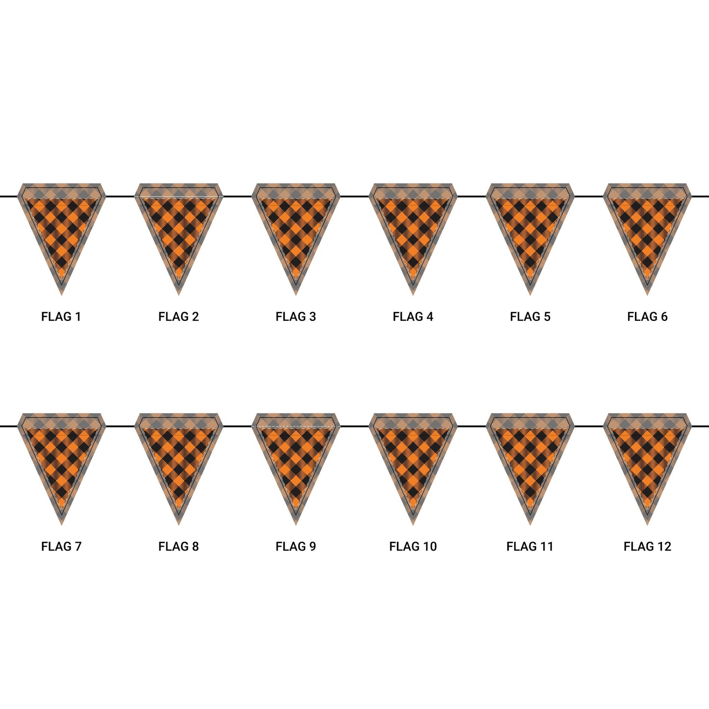 Flag Garland | Princeton, New Jersey | Gingham