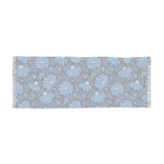 Scarf | Light Blue & White | Bellis