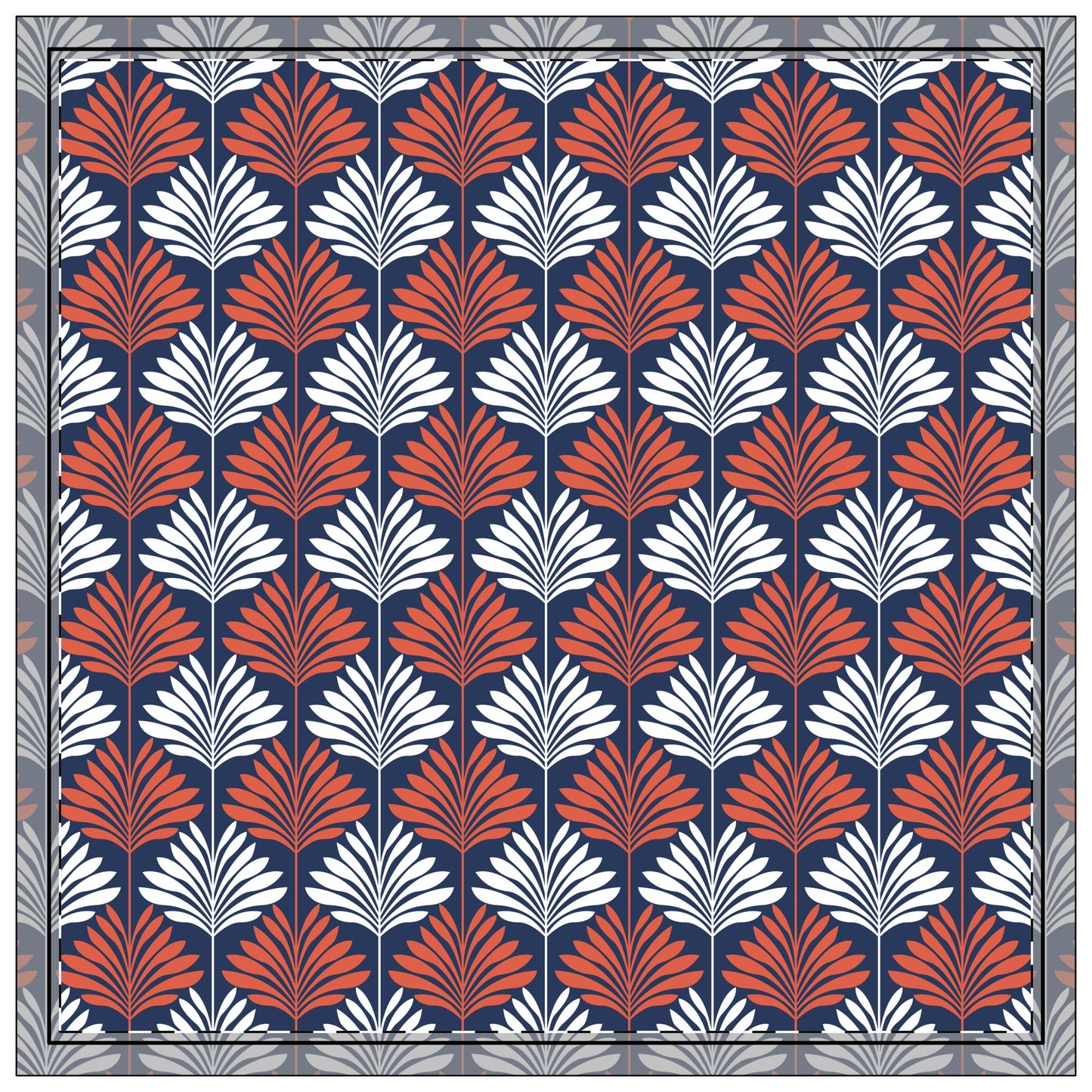 Napkin 4-set | Charlottesville, Virginia | Deco