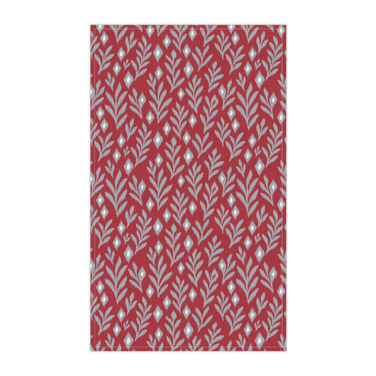 Tea Towels | Red & Gray | Laurel