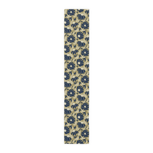 Table Runner | Blue & Gold | Bellis