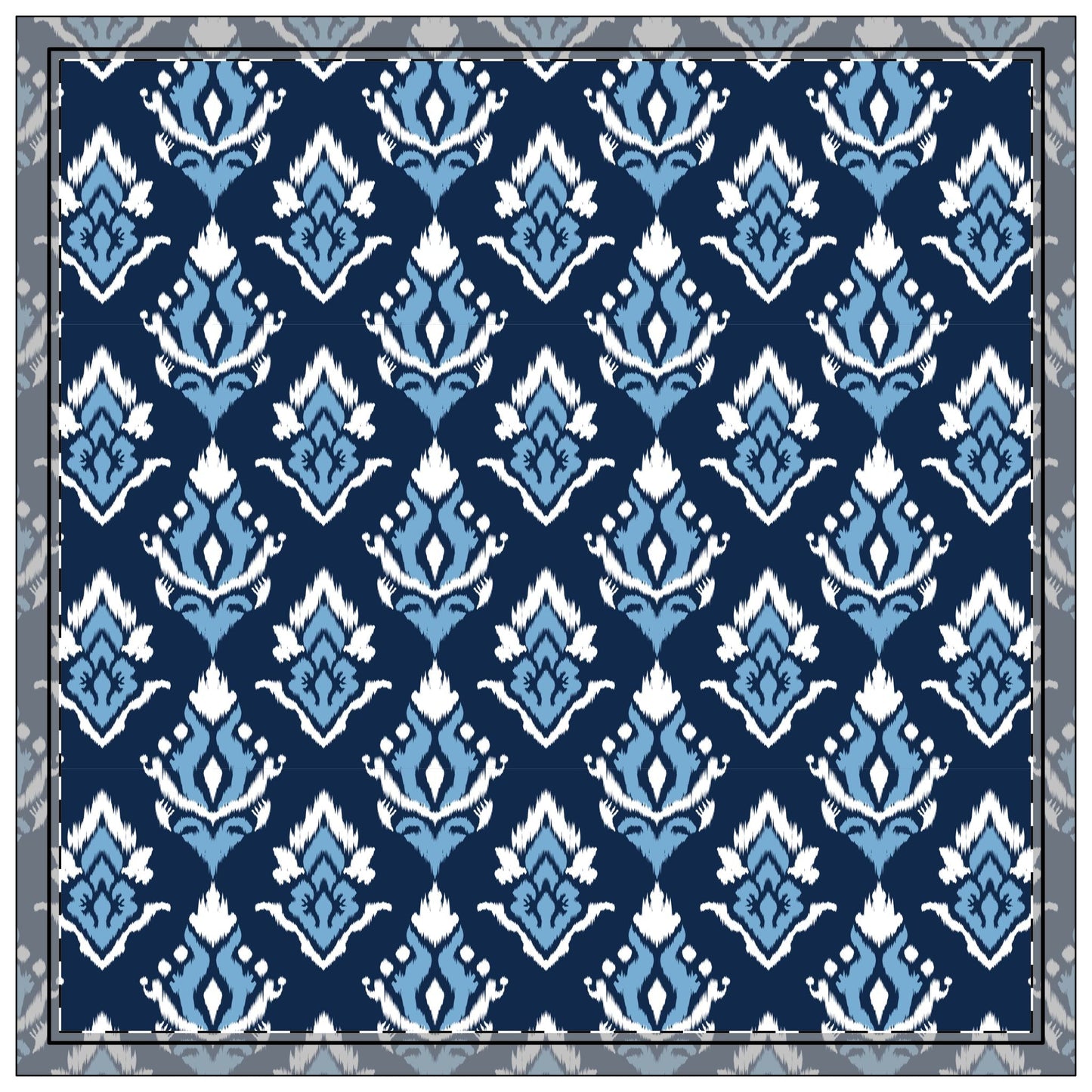 Napkins | Light Blue & White | Ikat