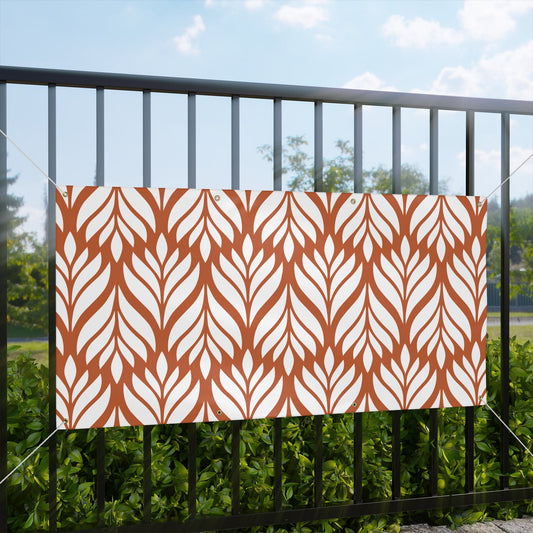 Banner | Dark Orange & White | Palm