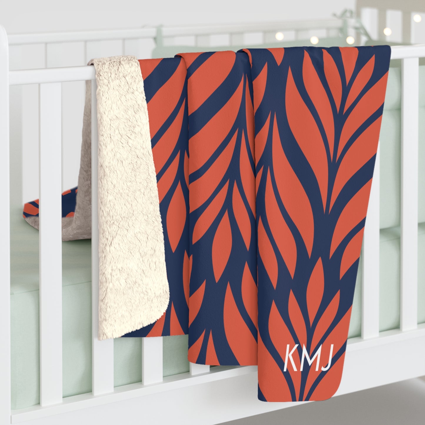 Sherpa Fleece Blanket- Personalized | Charlottesville, Virginia | Palm