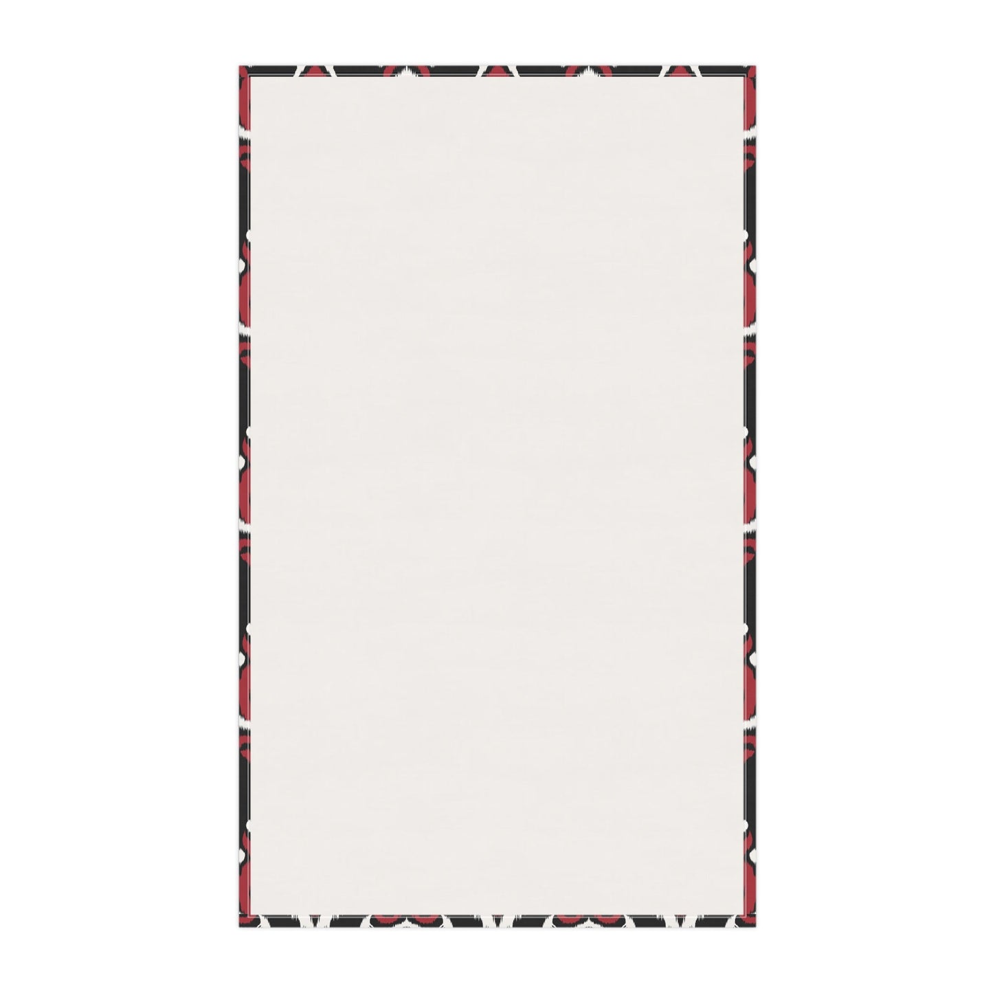 Tea Towel | Red & Black | Ikat