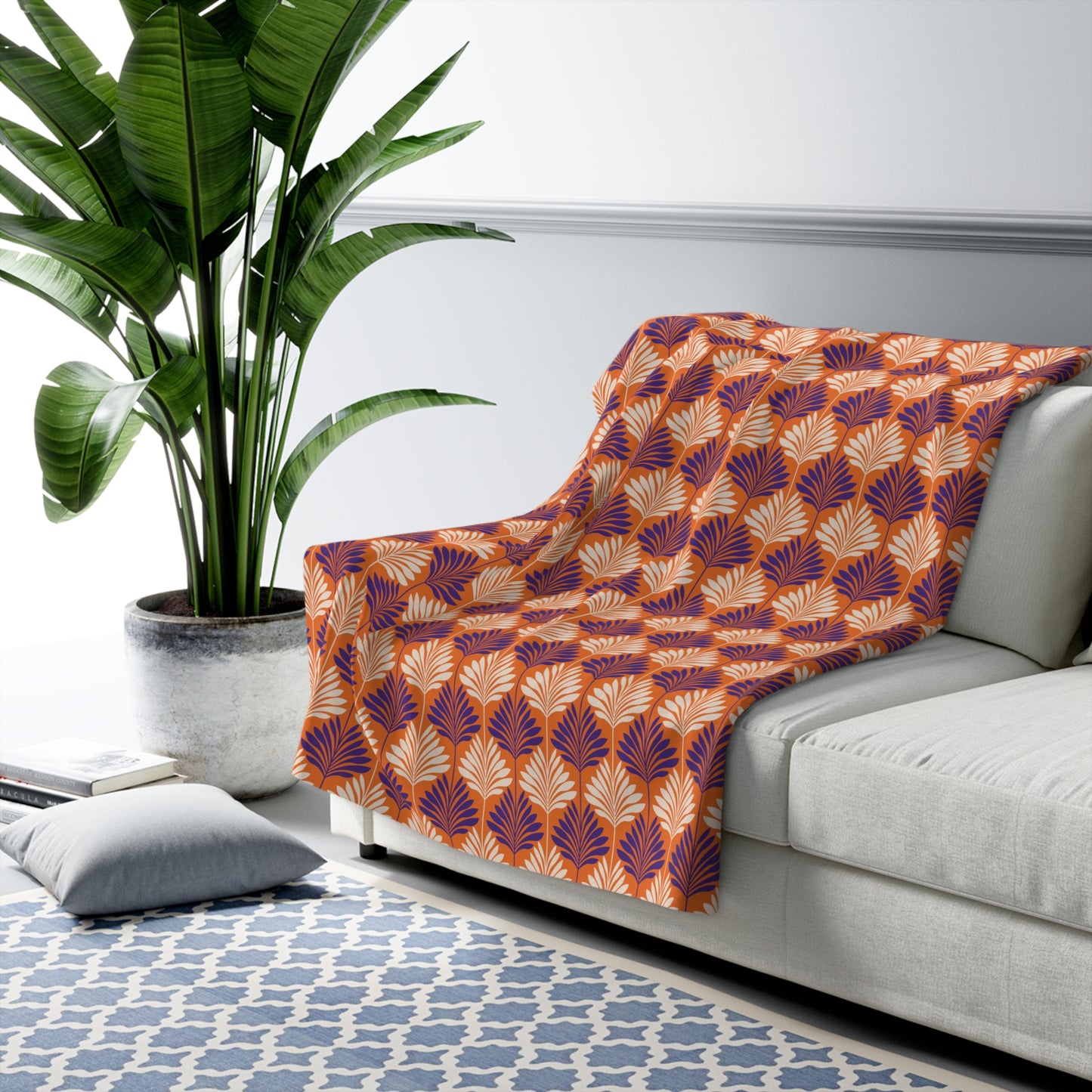 Sherpa Fleece Blanket | Clemson, South Carolina | Deco