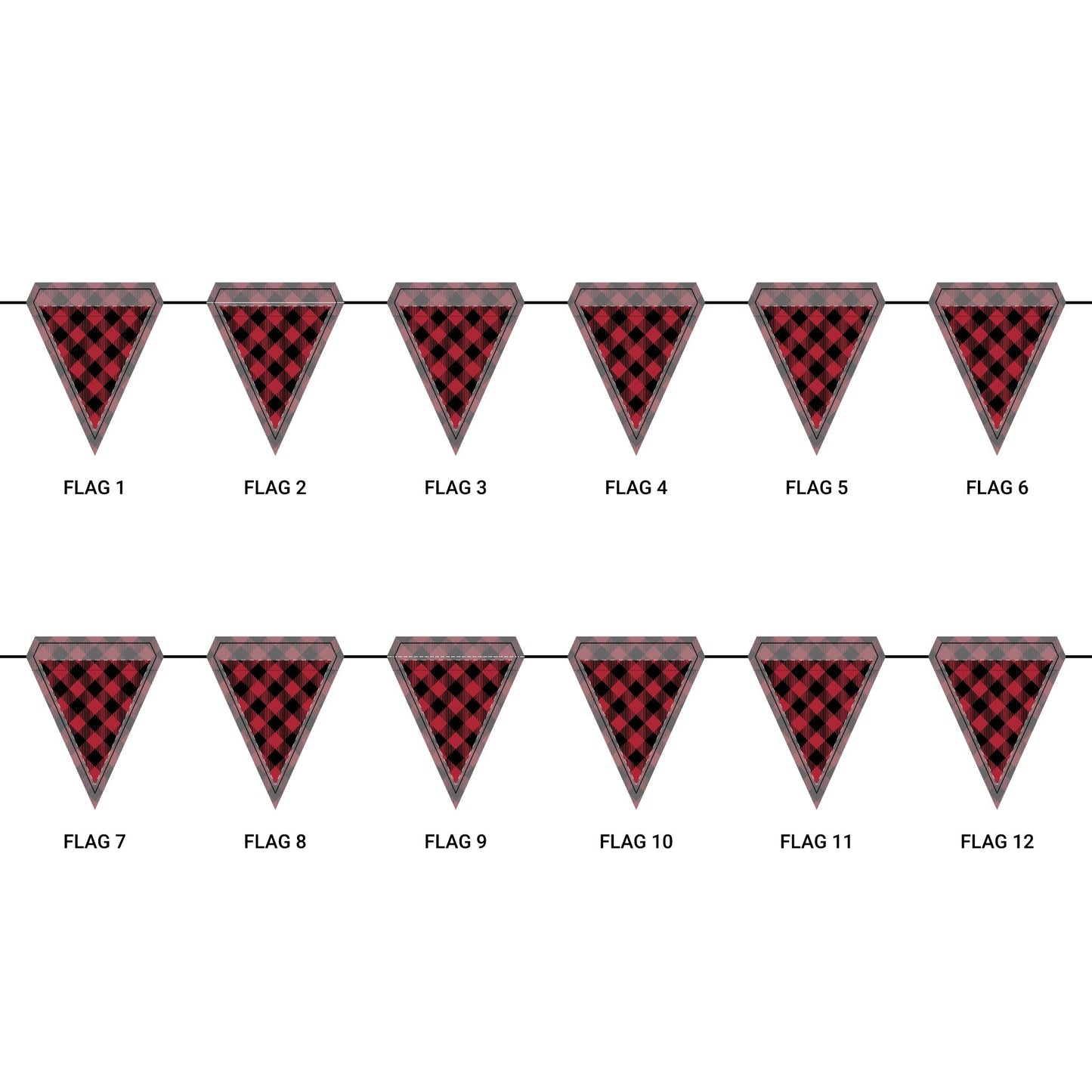 Flag Garland | Athens, Georgia | Gingham