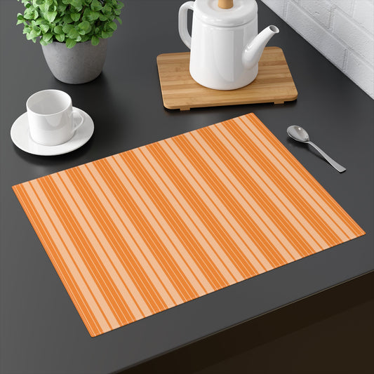 Placemat | Orange & White | Stripe