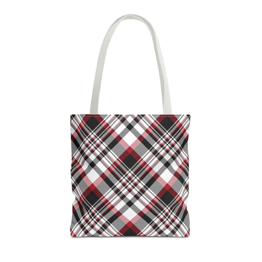 Tote Bag | Red & Black | Tartan