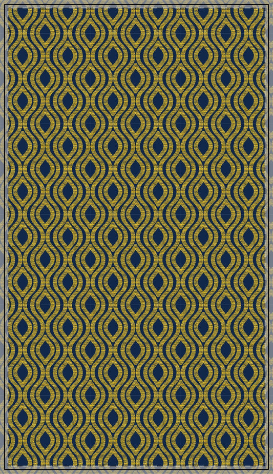 Tablecloth | Yellow & Blue | Ogee