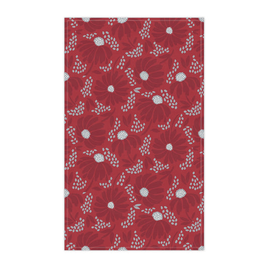 Tea Towels | Red & Gray | Bellis