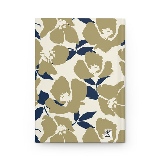 Hardcover Journal | Blue & Gold | Poppy