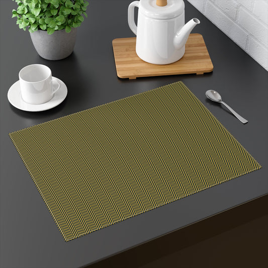 Placemat | Yellow & Blue | Herringbone