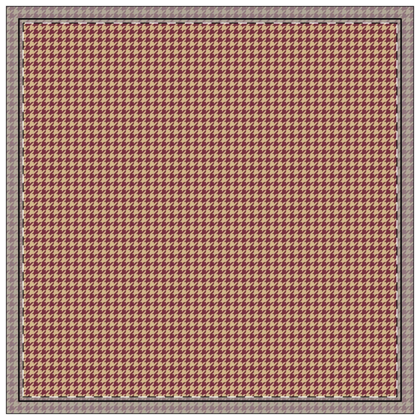 Napkins | Maroon & Gold | Houndstooth