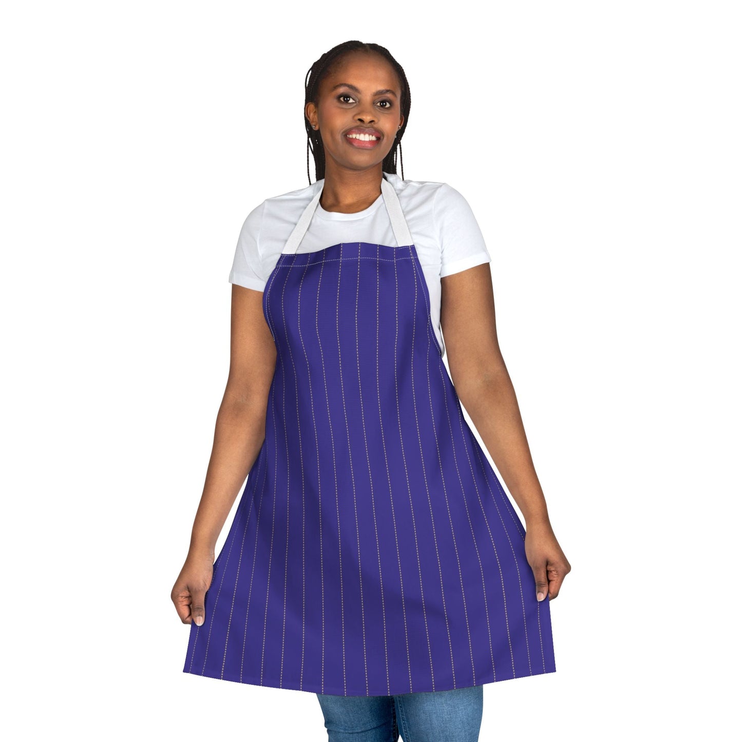 Apron | Purple & Gold | Pinstripe