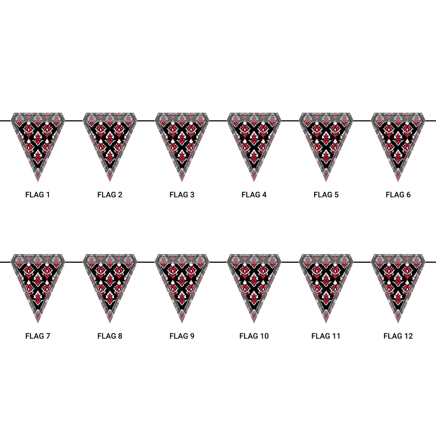 Flag Garland | New Brunswick, New Jersey | Ikat