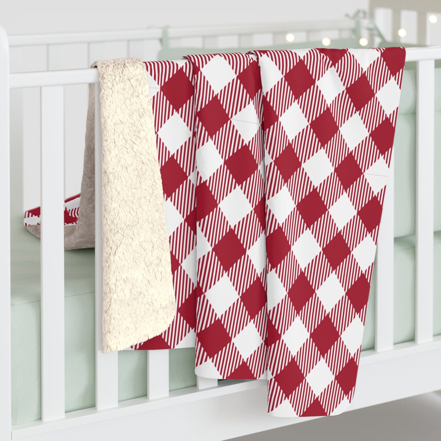 Sherpa Blanket | Bloomington, Indiana | Gingham