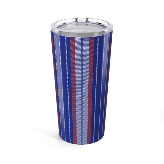 Tumbler | Bright Blue & Orange | Stripe