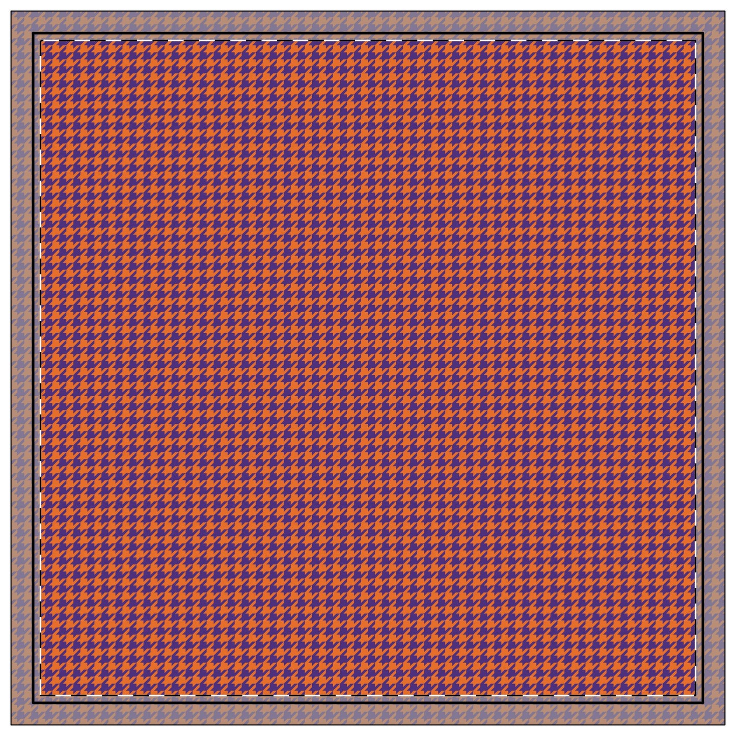 Napkin 4-set | Clemson, South Carolina | Houndstooth