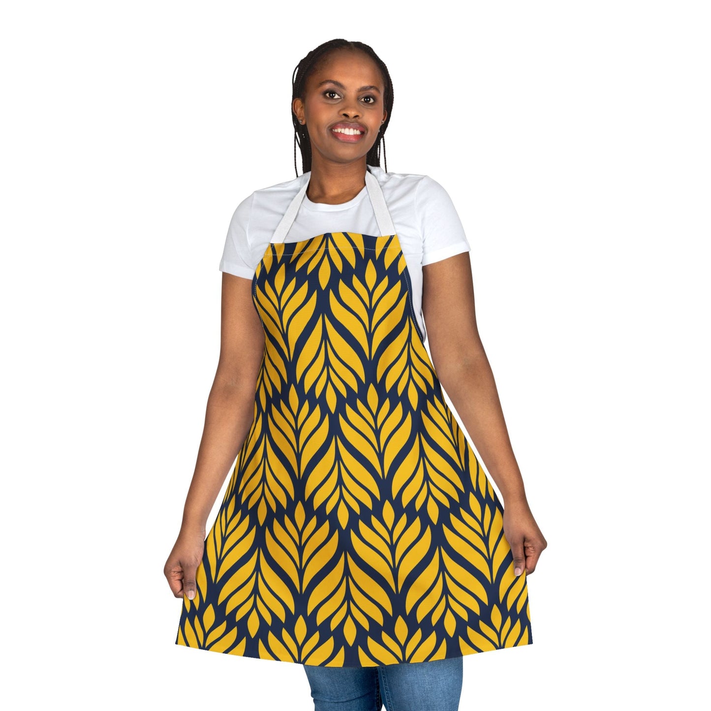 Apron | Yellow & Blue | Palm