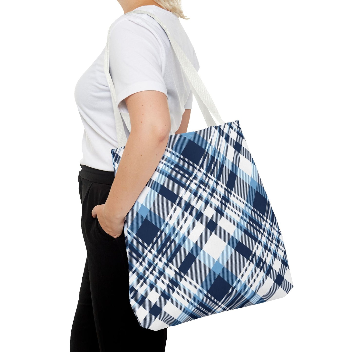 Totes | Light Blue & White | Tartan