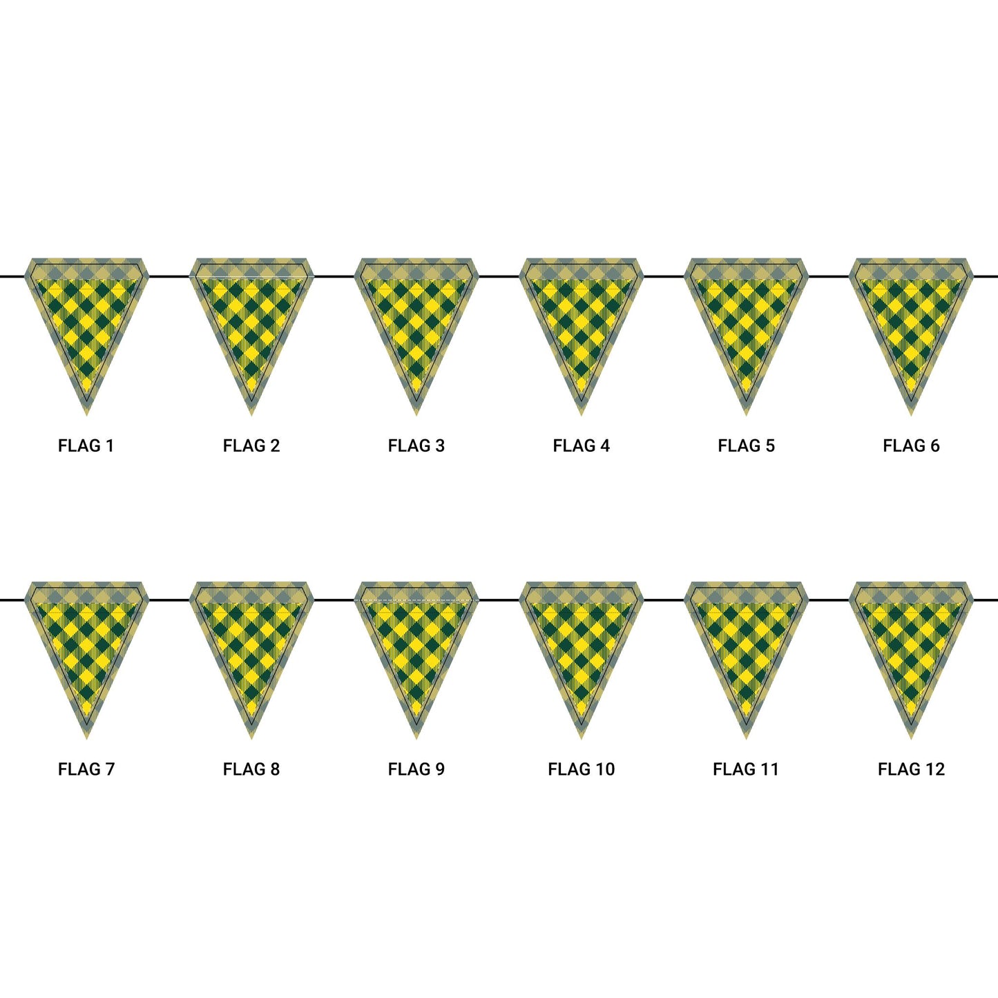 Flag Garland | Eugene, Oregon | Gingham