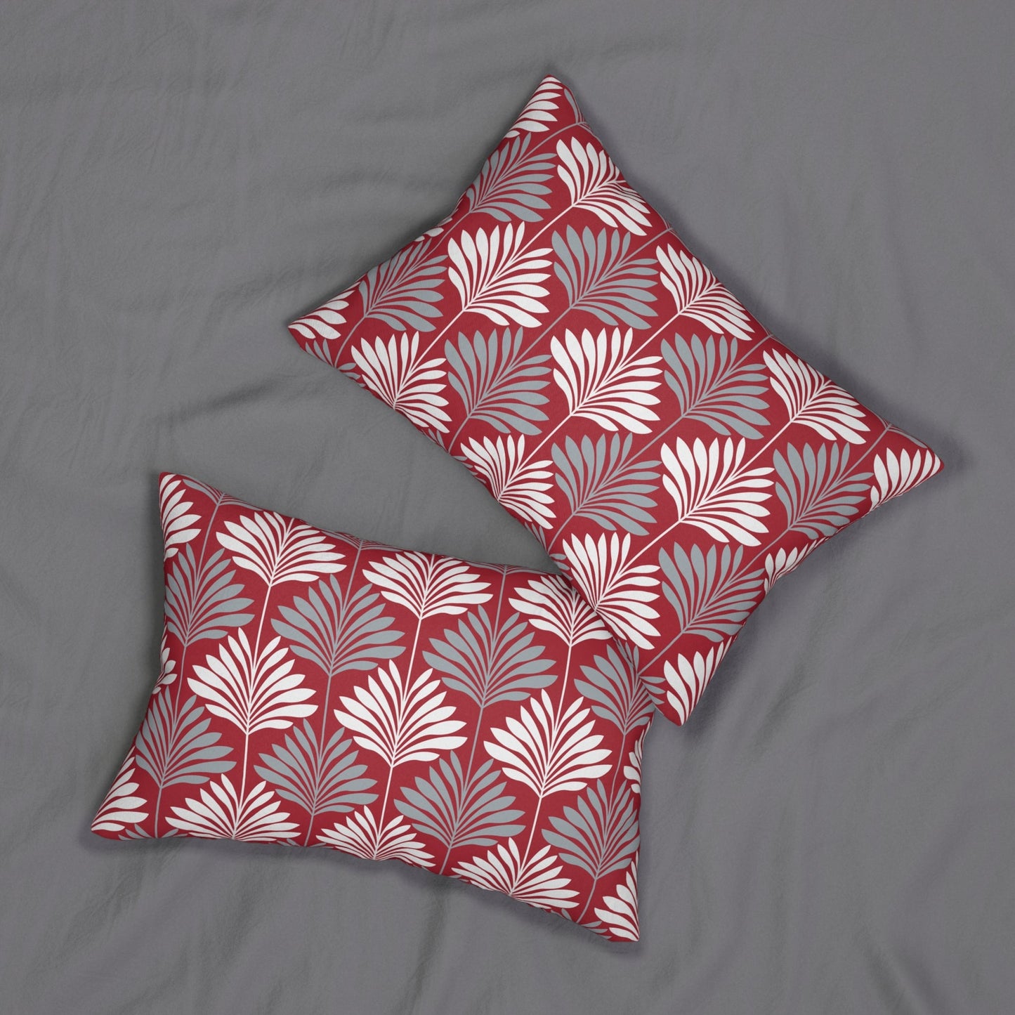 Pillow | Red & Gray | Deco