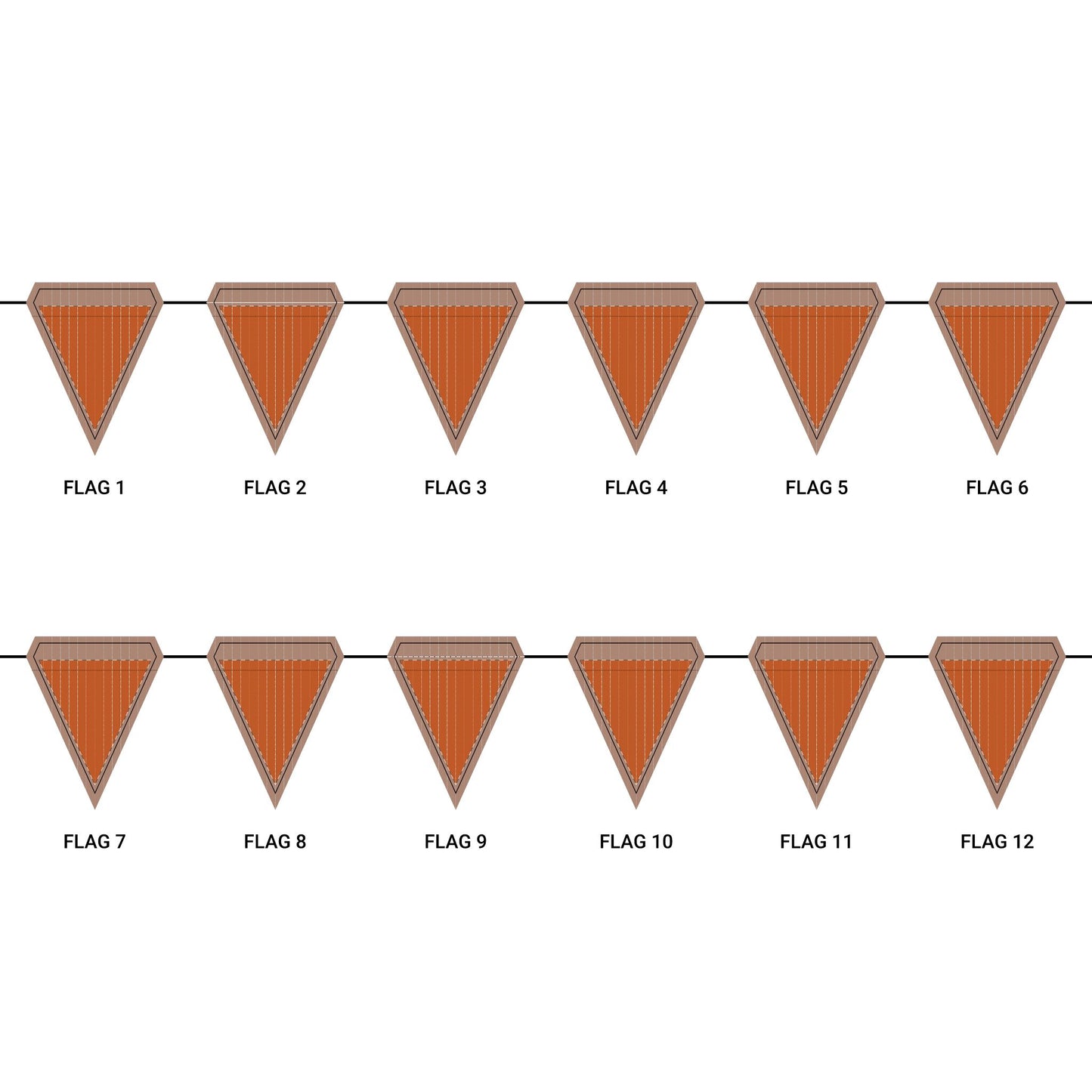 Flag Garland | Austin, Texas | Pinstripe