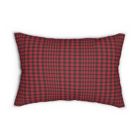 Pillow | Red & Black | Tweed