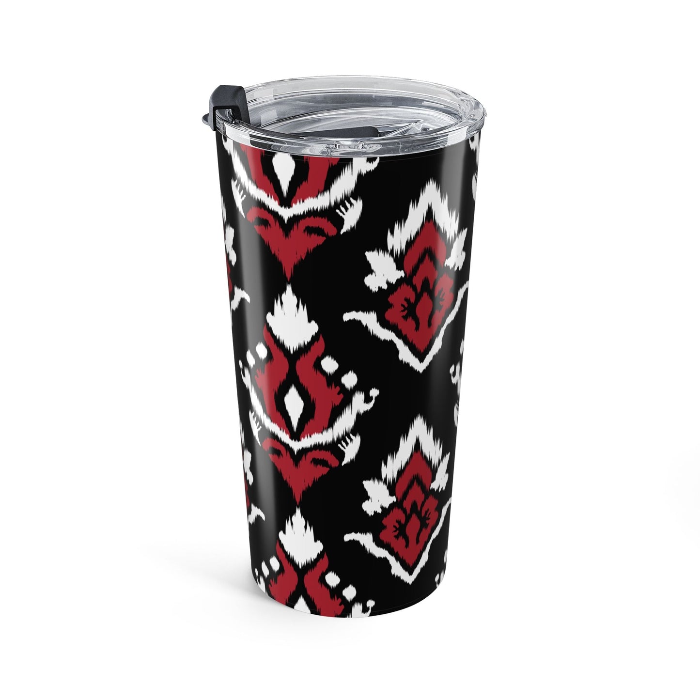 Tumbler | Red & Black | Ikat