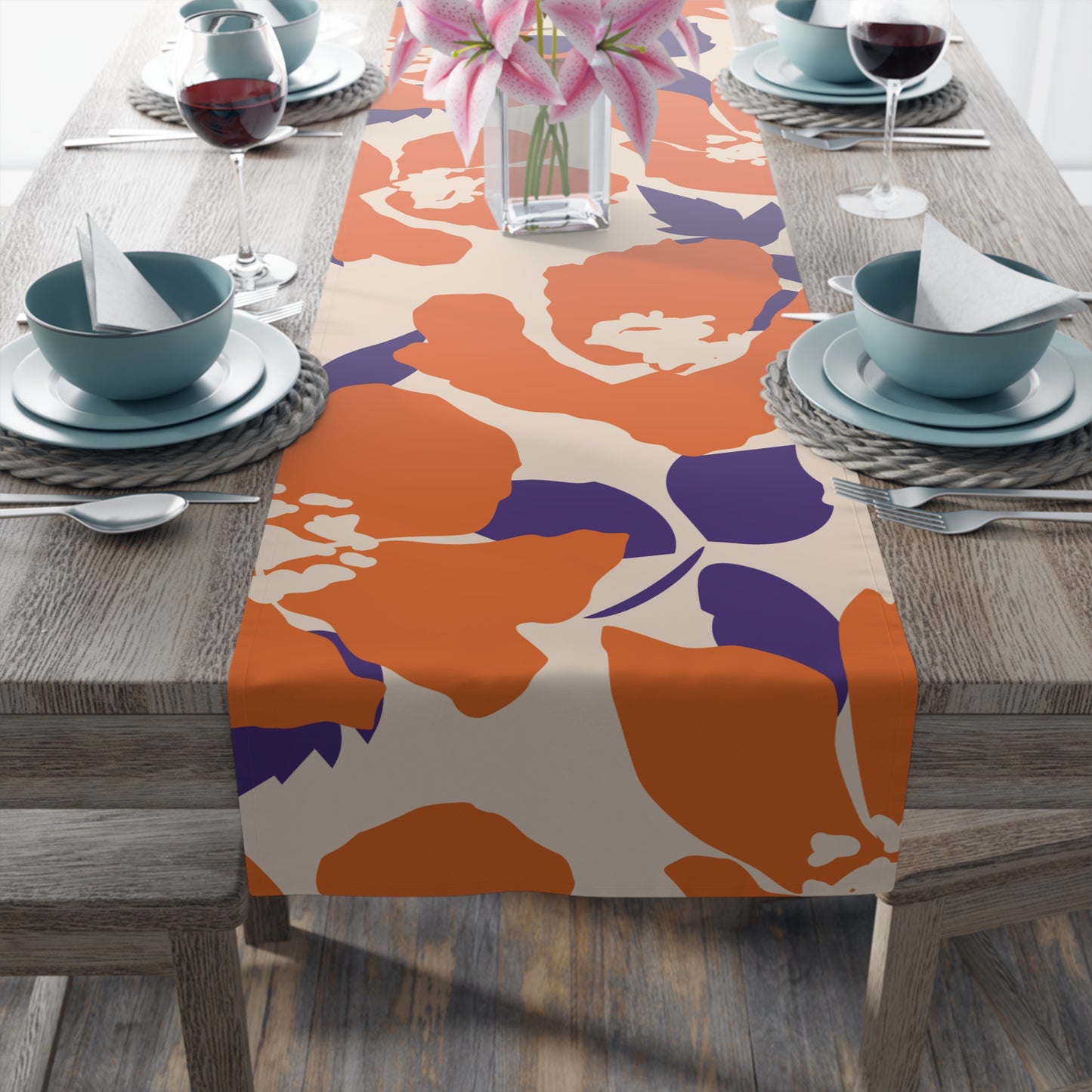 Table Runner | Clemson, SC | Poppy