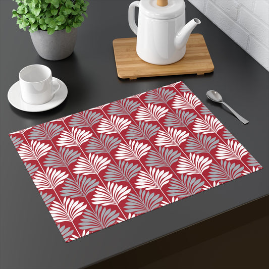 Placemat | Red & Gray | Deco