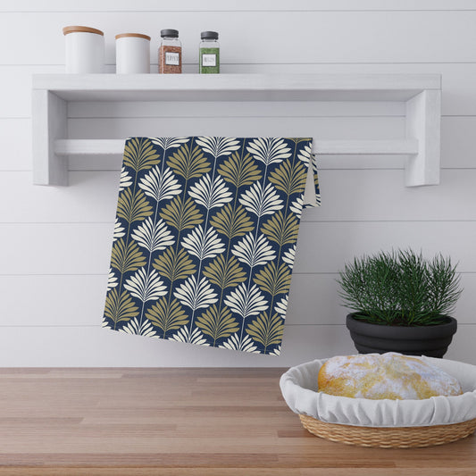 Tea Towel | Blue & Gold | Deco