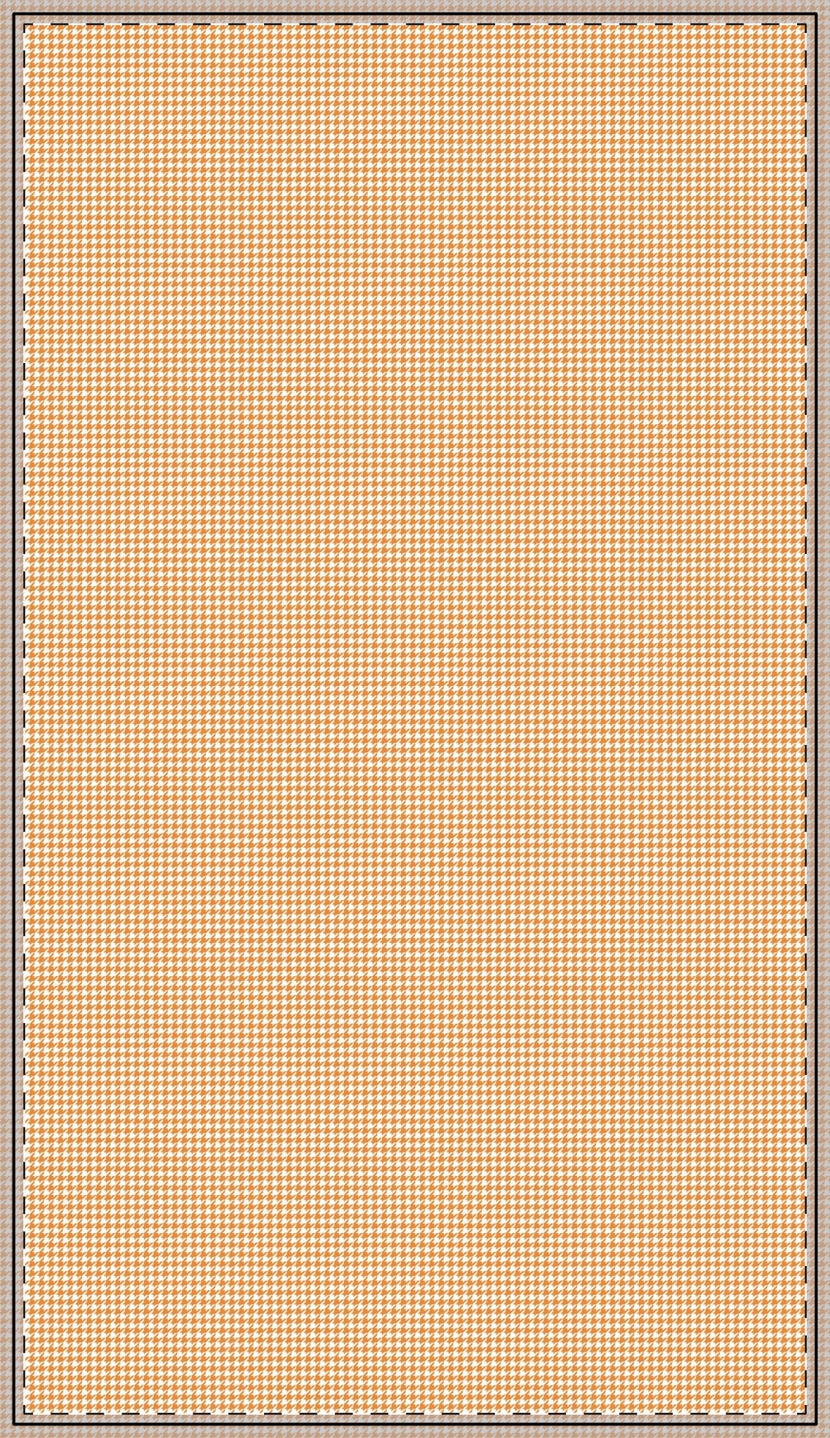 Tablecloth | Orange & White | Houndstooth