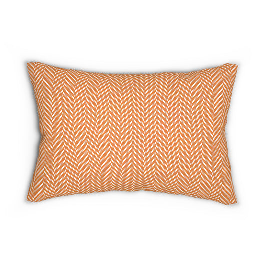 Pillow | Orange & White | Herringbone
