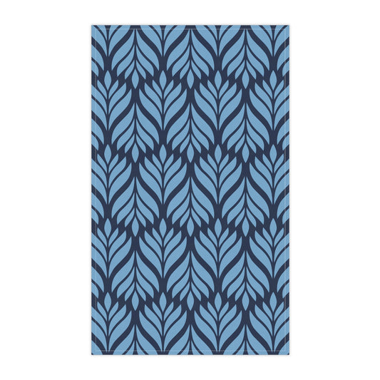 Tea Towels | Light Blue & White | Palm