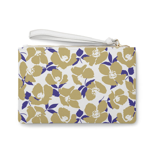 Clutch Bag | Purple & Gold | Poppy