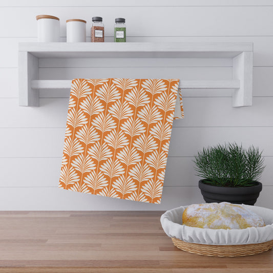 Tea Towel | Orange & White | Deco