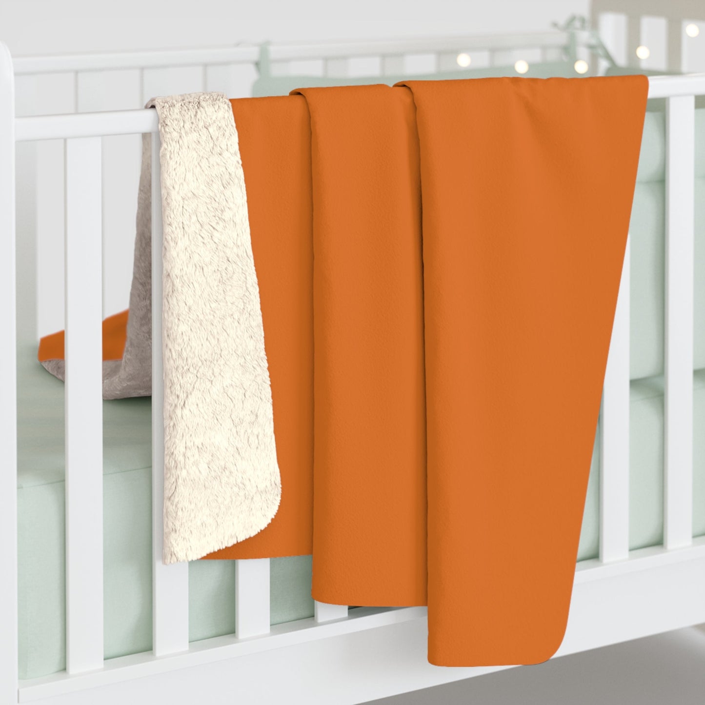 Sherpa Blanket | Maroon & Orange | Light