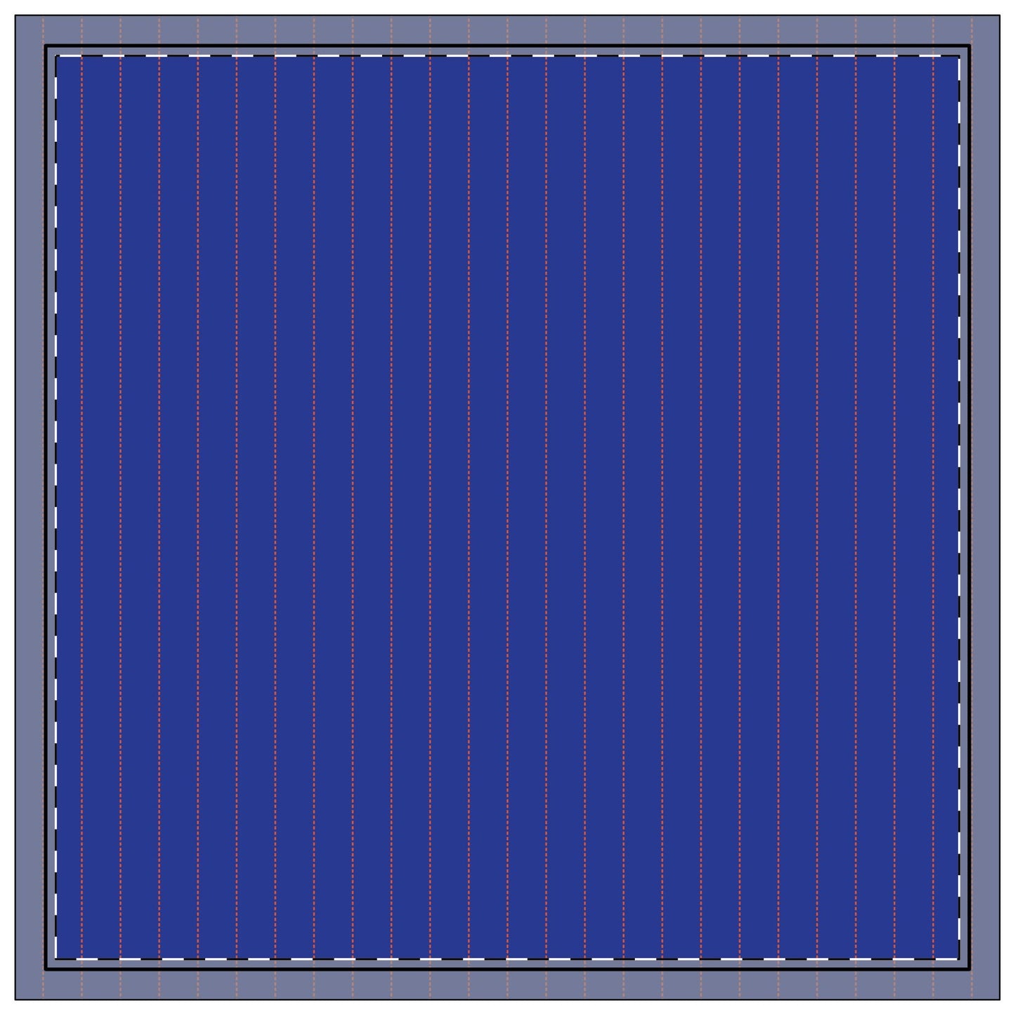 Napkins | Bright Blue & Orange | Pinstripe