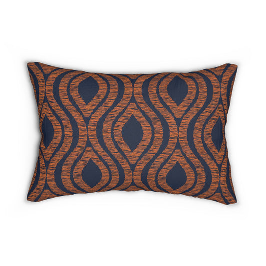 Pillow | Orange & Blue | Ogee