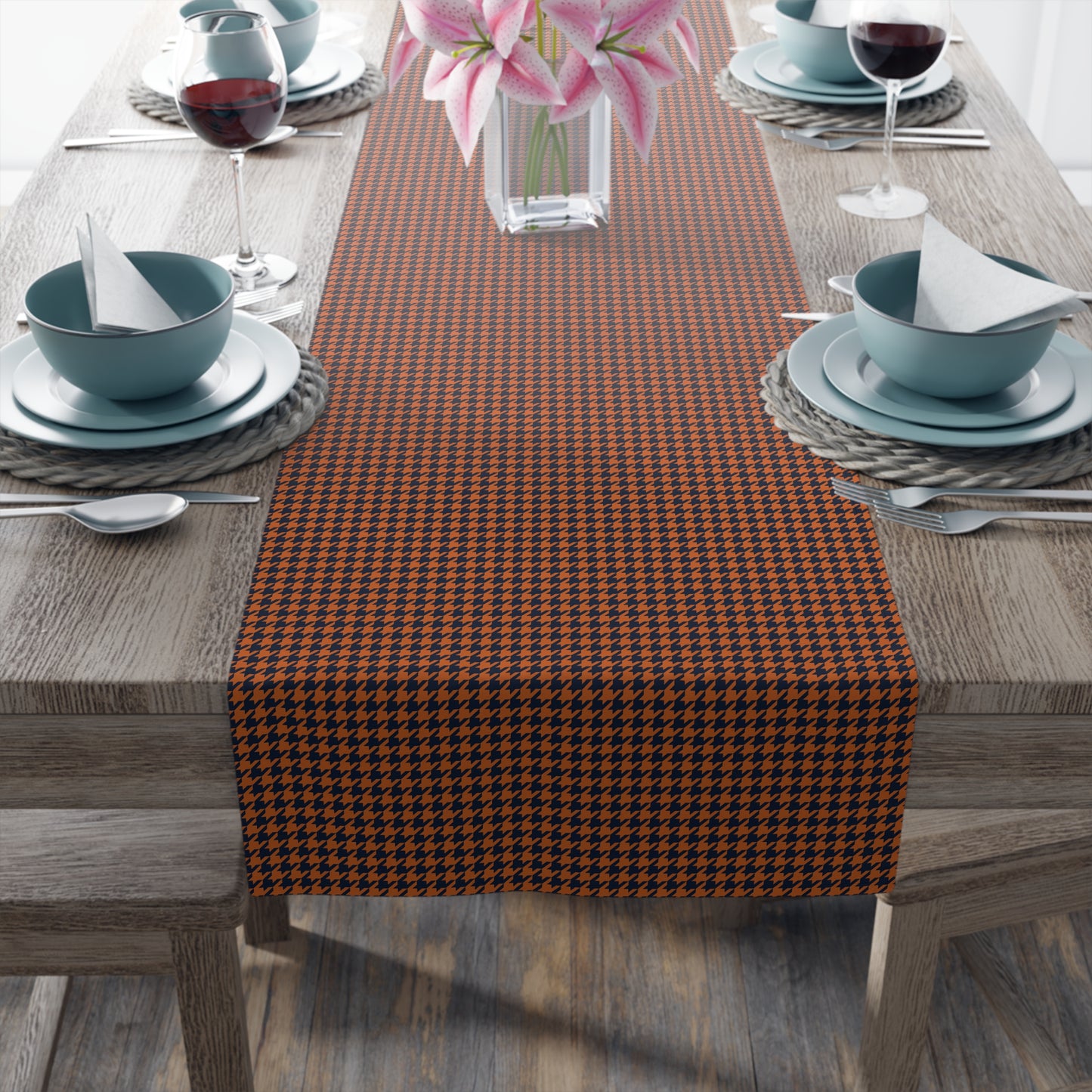 Table Runner | Auburn, Alabama | Houndstooth