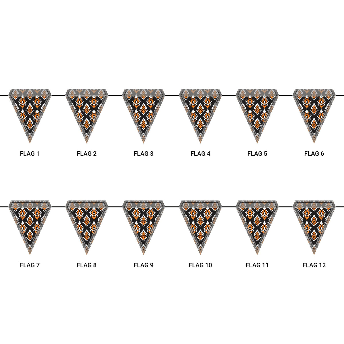 Flag Garland | Princeton, New Jersey | Ikat