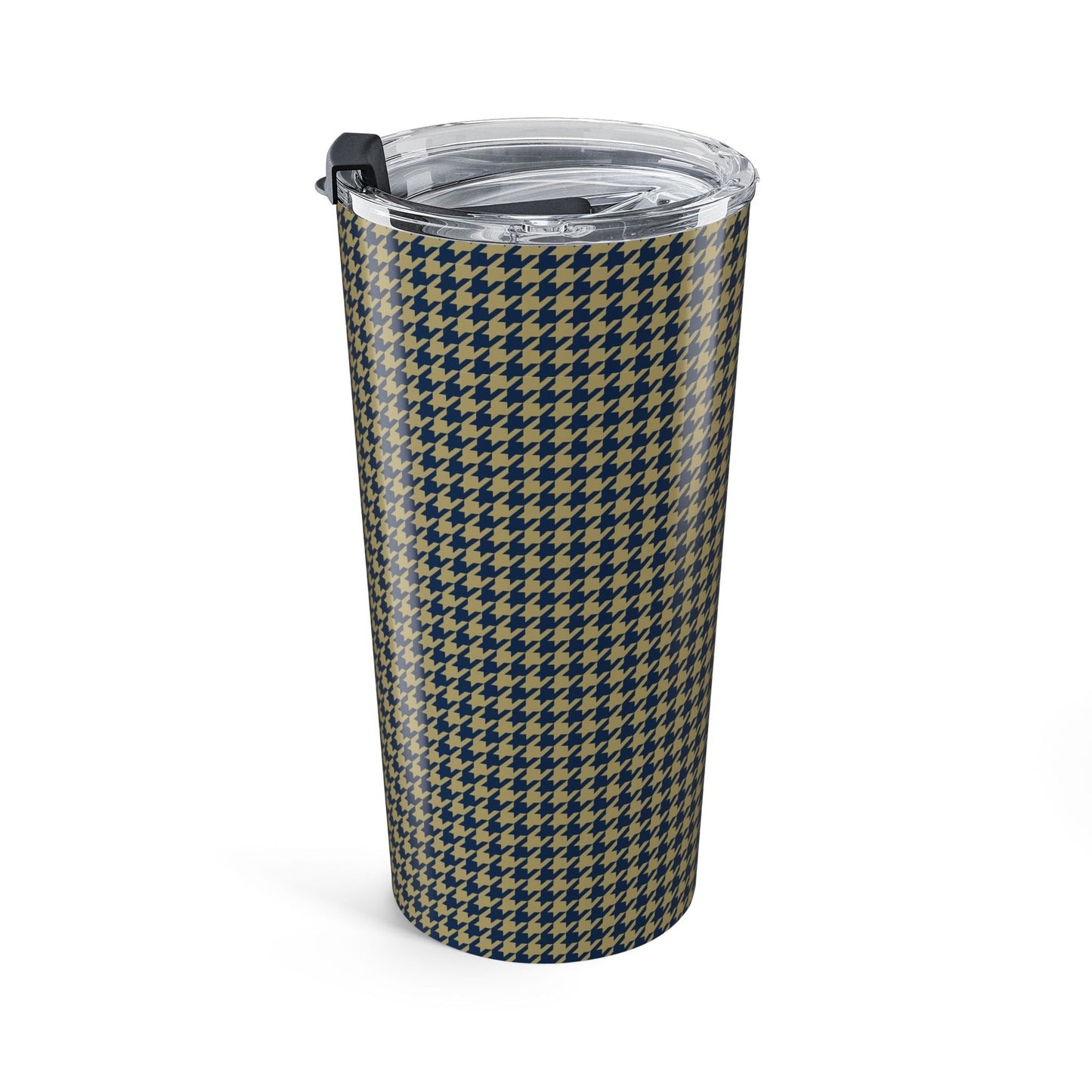 Tumbler | Blue & Gold | Houndstooth