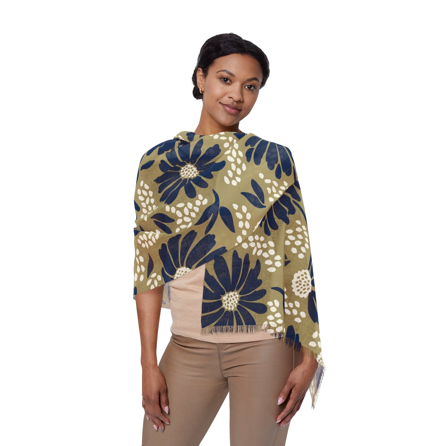 Scarf | Blue & Gold | Bellis
