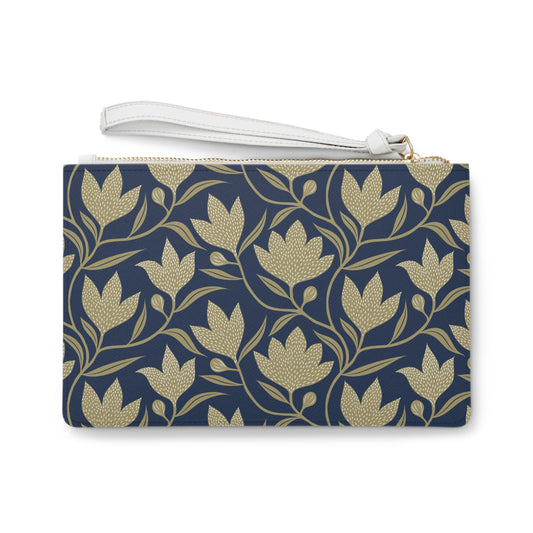 Clutch Bag | Gold & Blue | Magnolia