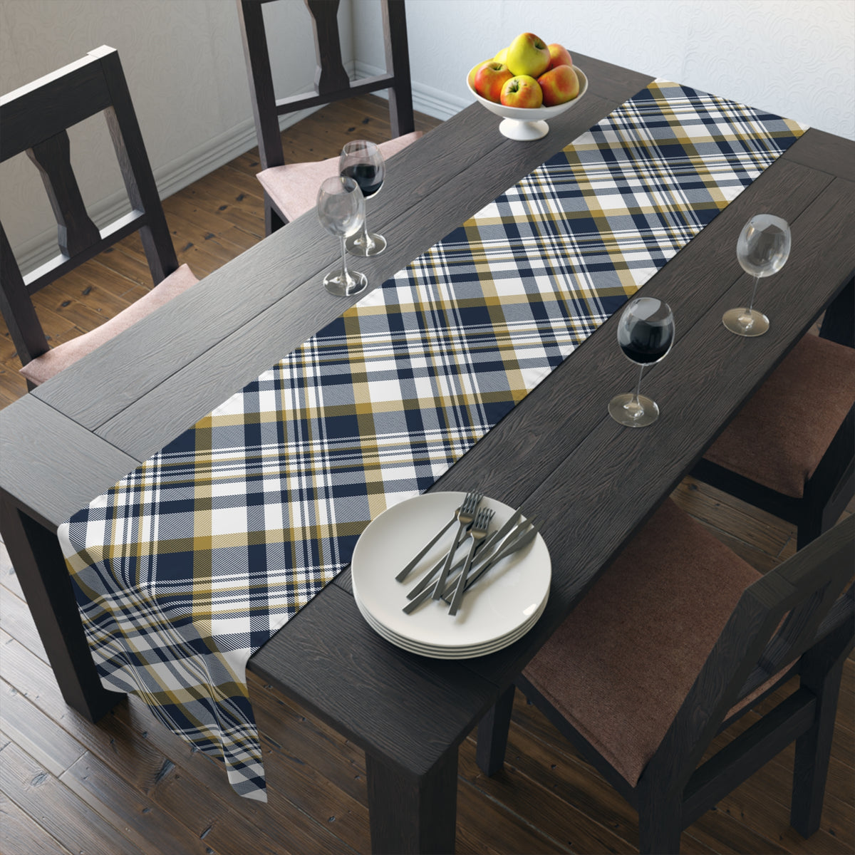 Table Runner | Notre Dame, Indiana | Tartan