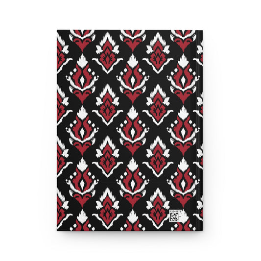 Hardcover Journal | Red & Black | Ikat