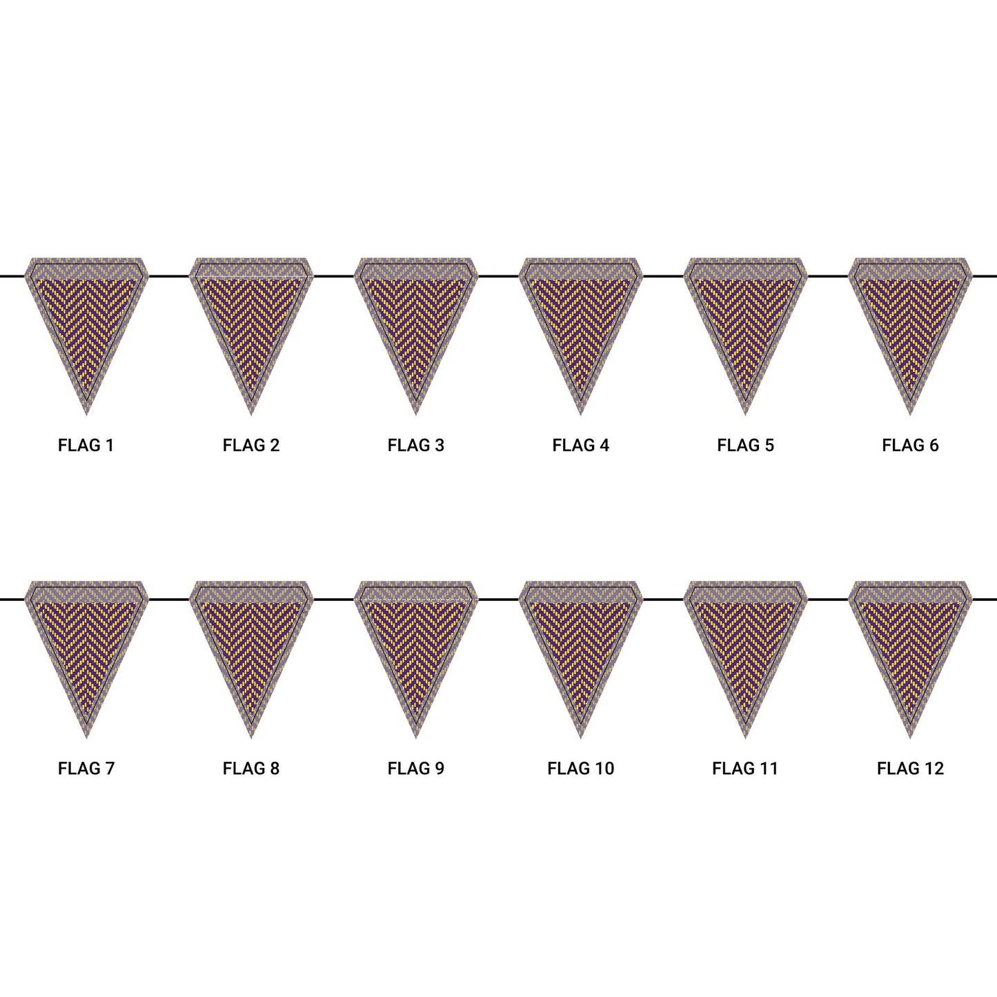 Flag Garland | Baton Rouge, Louisiana | Herringbone